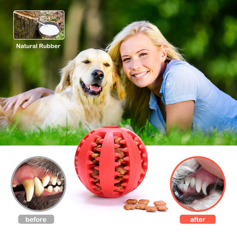 Ball Toy Dog Treat - Interactive Dog Toy for Tooth Cleaning Puzzle Toy