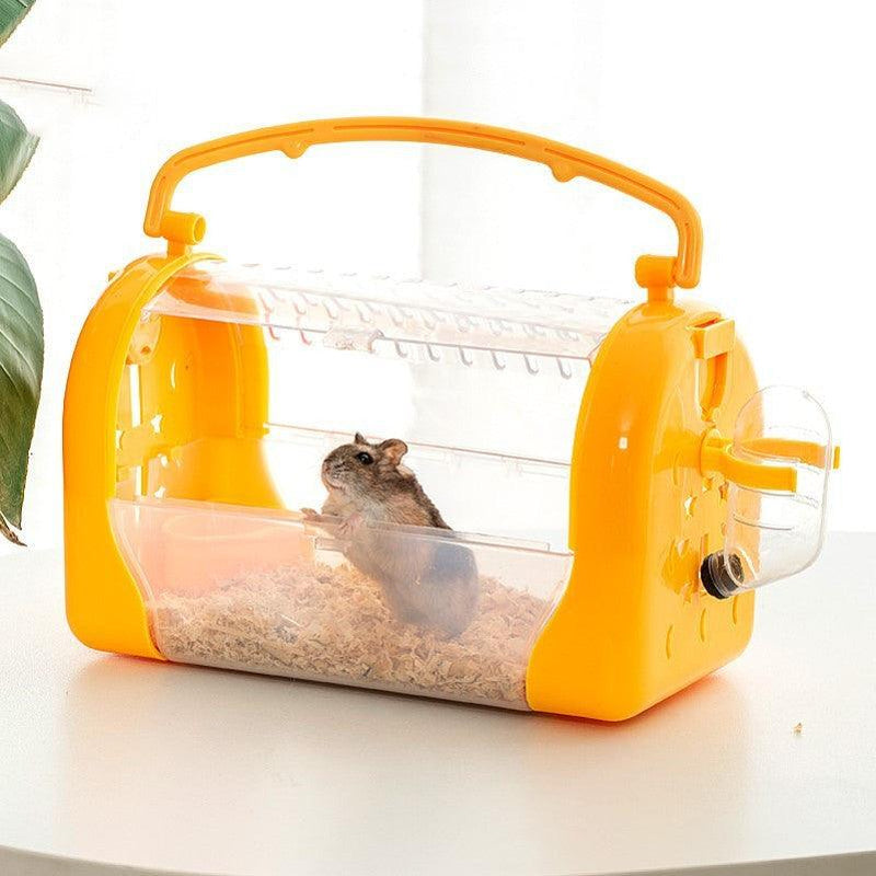 Transparent Portable Hamster Travel Cage