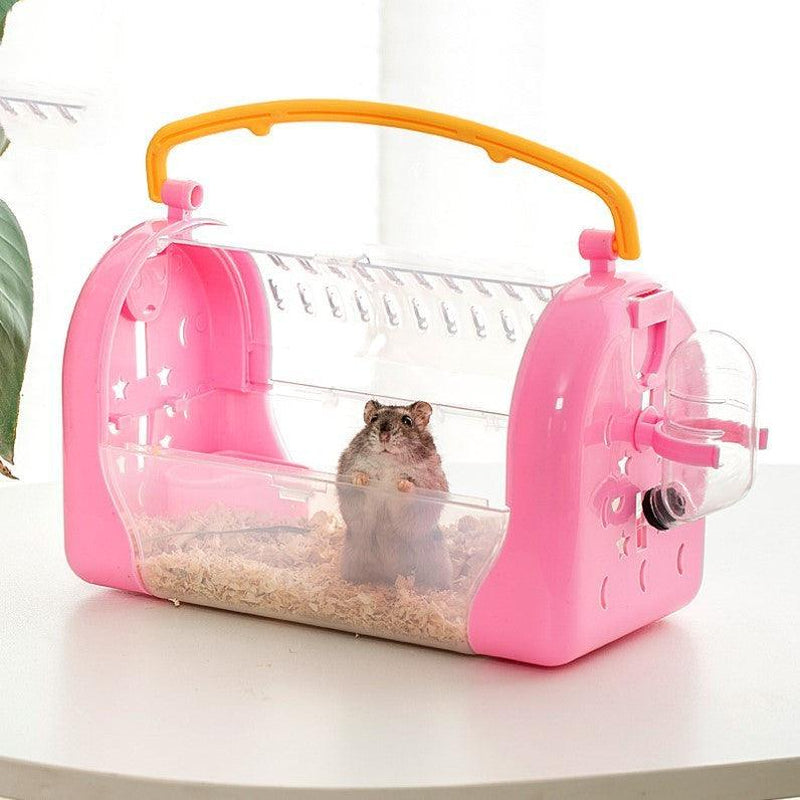 Transparent Portable Hamster Travel Cage