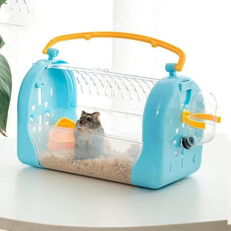 Transparent Portable Hamster Travel Cage