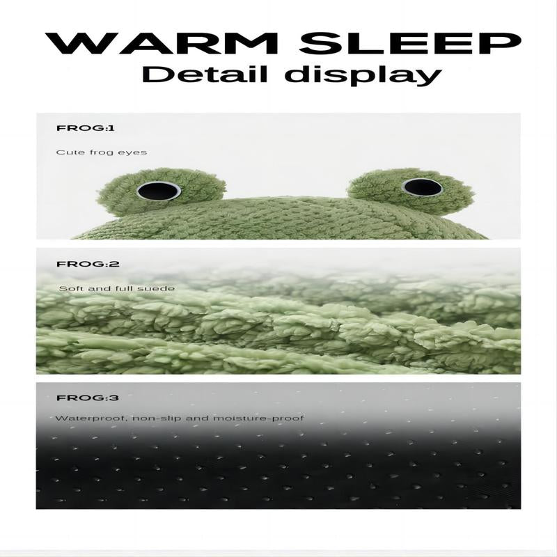 Cute Frog Design Pet Bed, Warm Plush Pet Mat, Pet Nest for Small Medium Large Dogs & Cats